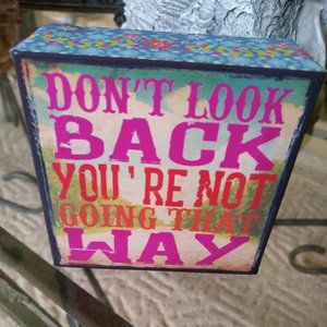 Nautral Life 4"x4"x1.5" sign